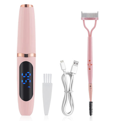 Electric Eyelash Curler Long-lasting Curling Perm Heating Eyelash Curling Brush Ironing Eyelash Comb Eyelash Styling Makeup Tool