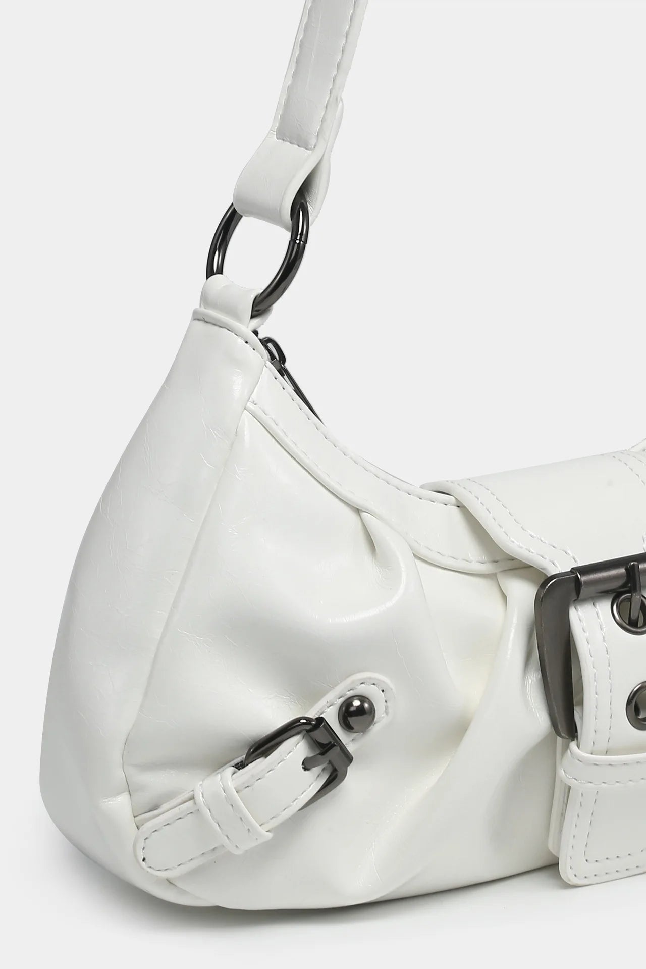 Heißer Verkauf Maillard-Stil Retro kleine Tasche Spicy Girl Y2K Wasteland-Stil Vintage Leder Schulter Achselhöhle Tasche 2025