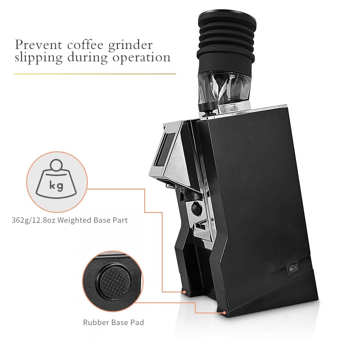 CAFEMASY Incline Stand with Tray Compatible With Eureka Mignon Espresso Coffee Grinder Accessories