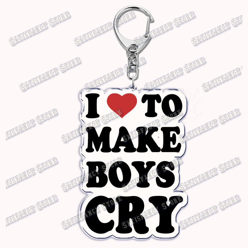 Custom I Love You My Fictional Boyfriend Awesome Girlfriend Keychain Emo Boys Hot Wife Mom Dad Key Ring Keychains Bf Gf Gifts