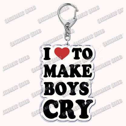 Custom I Love You My Fictional Boyfriend Awesome Girlfriend Keychain Emo Boys Hot Wife Mom Dad Key Ring Keychains Bf Gf Gifts