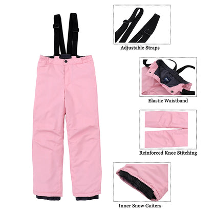 Kids Ski Suit Waterproof Snowboard Jacket & Pants Set - Boys Girls Winter Snow Gear 3-12 Years