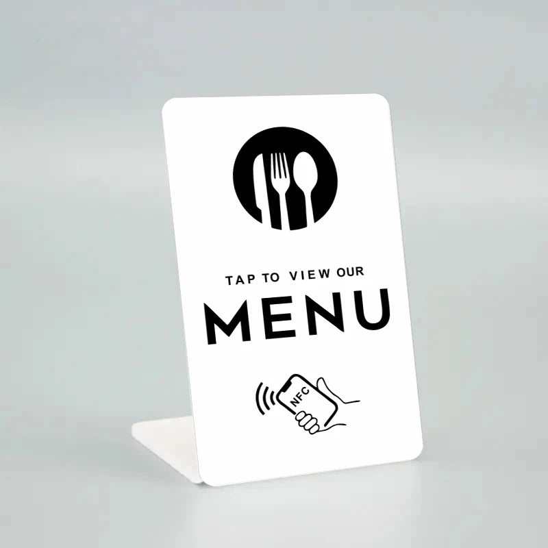 NFC Programmable Google Review Card NFC Table Display NFC Google Reviews Display Bending Card