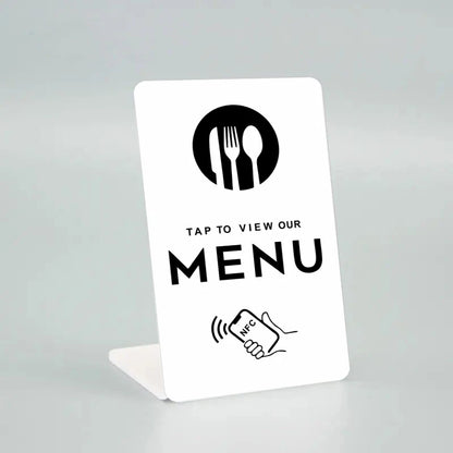 NFC Programmable Google Review Card NFC Table Display NFC Google Reviews Display Bending Card