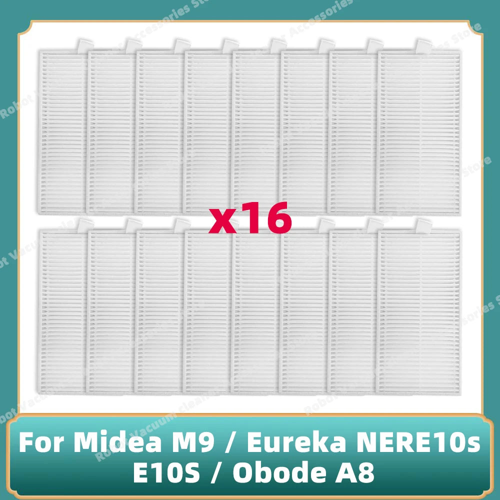 Compatible For Midea M9 / Eureka E20 Plus / Eureka NERE10s E10S / Obode A8 / VCR S10 Plus Main Side Brush Filter Mop Cloth Parts