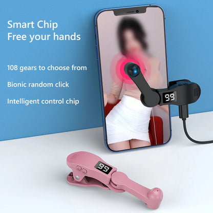1-5PCS Phone Auto Screen Clicker Finger Clicking Simulator Clip-on Video Live Liker 108 Gear Adjustable Game Screen Touch Device
