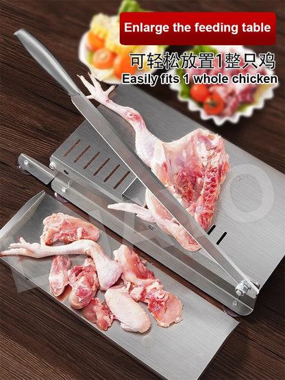 LIJAYO Commercial Manual Frozen Chicken Duck Fish Slicer Bone Cutting Tool Stainless Steel Minced Lamb Bone Meat Cutter
