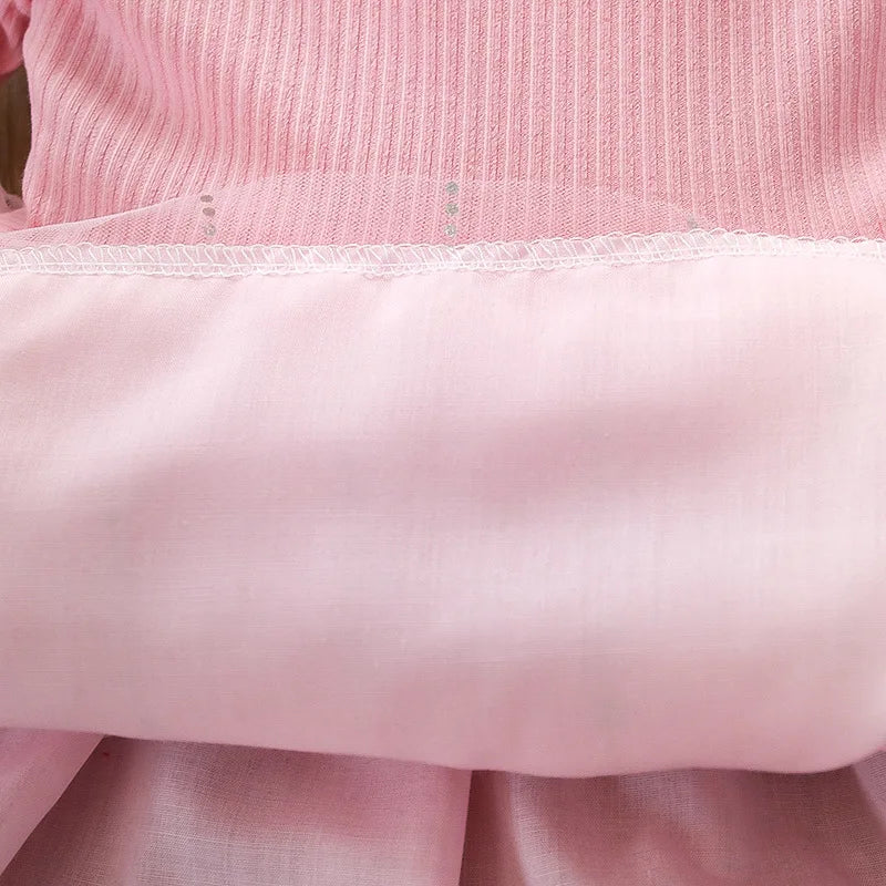 Girls Princess Dress Long Sleeve - Elegant Casual Dress for Kids 2-6 Years | Evening & Party Wear