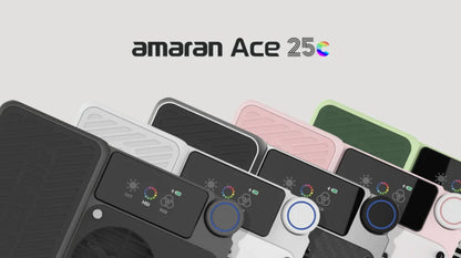 amaran Ace 25c Pocket RGBWW LED Light Full-Color Mini Video Light 2300K-10000K 4500mAh Battery with PD Fast Charging for TikTok
