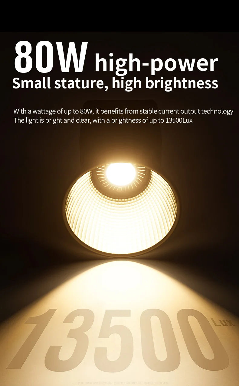 ZU80/ZU60 Photo Studio Light COB Bi-Color 2500-8500K CRI≥95 TLCI≥97 With Diffuser LED Video Lights Fill Lighting