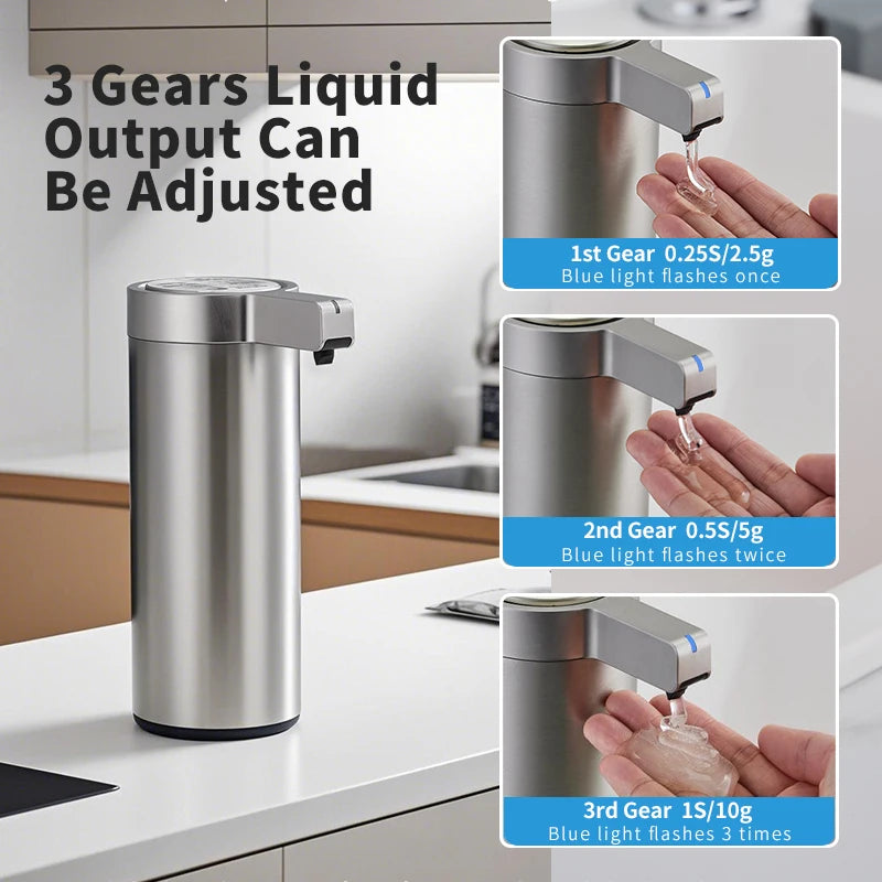 Kitchen Soap Machine Automatic Sensor Out of Hand Sanitizer Smart Electric Body Wash Soap Dispenser 304 Stainless Steel