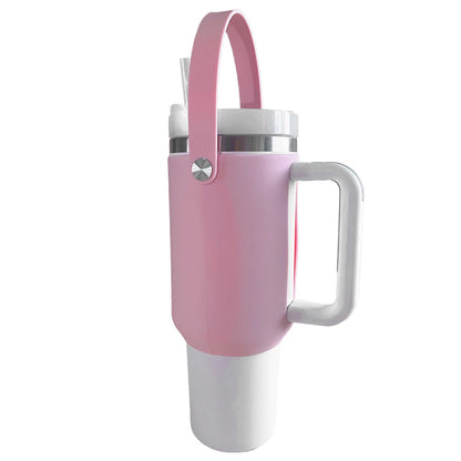 Cup Protective Sleeve Water Bottle Carrier Bag with Portable Handle Reusable Water Bottle Boot Silicone for Stanley Cup 40oz