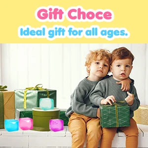 Ice Cube Shaped Fidget Toy Square Stress Relief Ball Squishy Squeeze Toys for Anxiety ADHD Stress Relief Sensory Toys for Adults