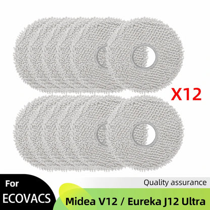 Fit For ( Midea V12 / Eureka J12 Ultra ) Roller Side Brush Hepa Filter Mop Cloth Dust Bag Robot Vacuums Accessory Part