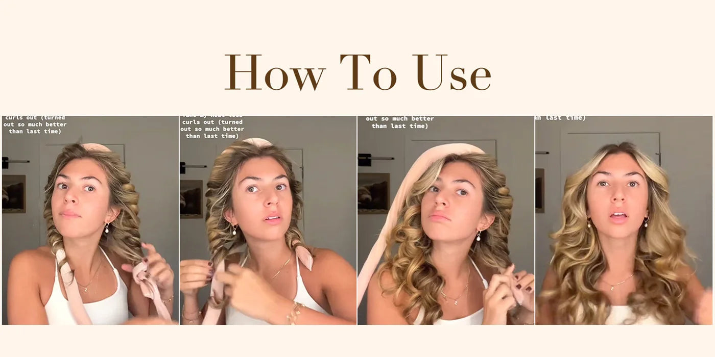 No Heat Hair Rollers Heatless Curling Rod Headband Soft Hair Curler Satin Curlers Curls Sleeping Bonnet Night Cap Styling Tools