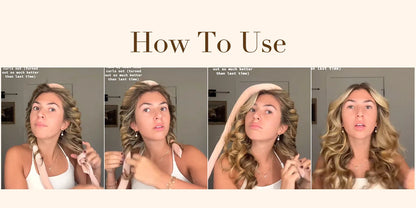 No Heat Hair Rollers Heatless Curling Rod Headband Soft Hair Curler Satin Curlers Curls Sleeping Bonnet Night Cap Styling Tools