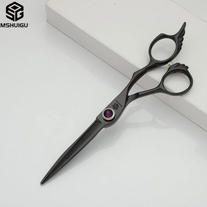MSHUIGU professional barber Small size scissors 440C 5-5.5-6inch Multifunctional thinning shears Salon Tool Accessories