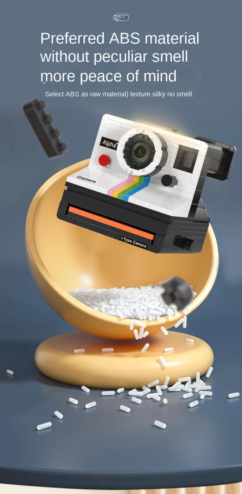 Vintage Model Mini Building Block 802pcs  Retro Camera Adults Collection Ornaments IDEAS Series Toys Girl Birthday Gifts