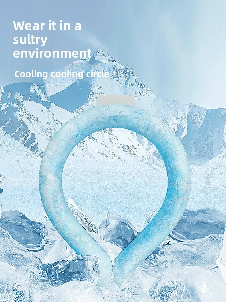 Summer Cooling Ice Circle Prevent Heatstroke Cooling PCM Ice Cushion Reusable Neck Cooler ﻿Outdoor Sports Travel Cooling Ring