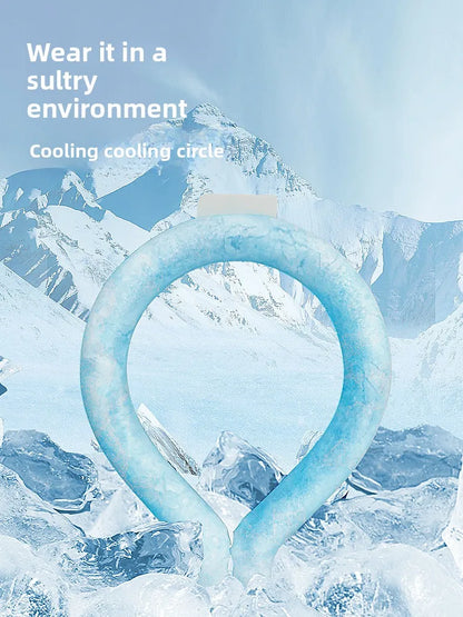 Summer Cooling Ice Circle Prevent Heatstroke Cooling PCM Ice Cushion Reusable Neck Cooler ﻿Outdoor Sports Travel Cooling Ring