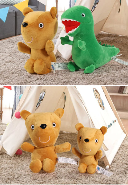 100% Genuine Peppa Pig Evy dinosaur Teddy Bear Peppa George Evie Plush Toy Boy Girl Birthday Gift Toys Christmas Stuffed Doll