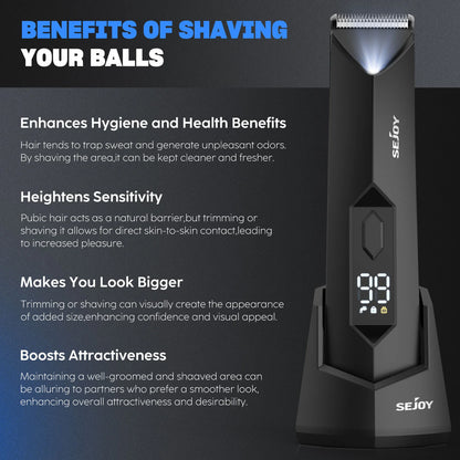 Sejoy 6 in 1 Electric Razors for Women Men Bikini Trimmer Hair Remover Kit for Face Eyebrow Nose Arms Legs Pubic Hair Painless