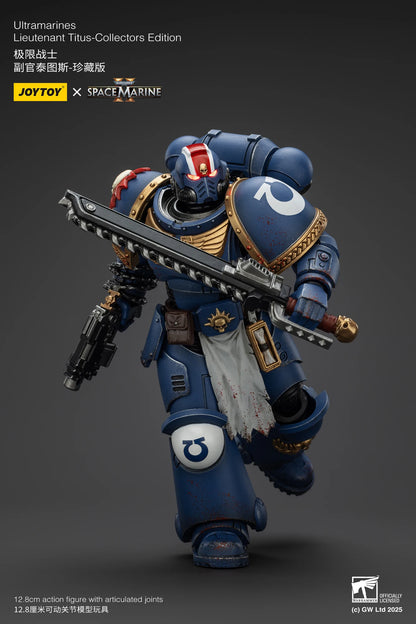 JOYTOY 1/18 Actionfigur 40K Ultramarines Lieutenant Titus Sergeant Gadriel Brother Chairon – Sammleredition