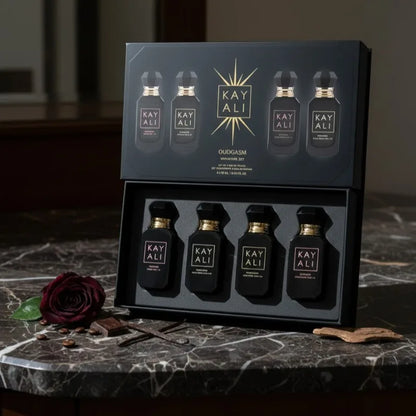 KAYALI Unisex Perfume Set 4*10ml Long Lasting Fresh Mild Elegant Floral Fruity Musk Natural Fragrance Two Scents Vanilla Royale
