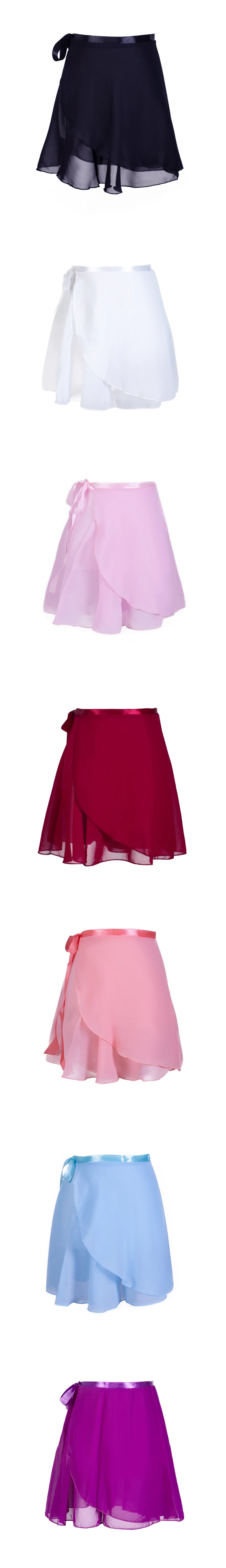 Adult Chiffon Ballet Tutu Dance Skirt Women Girls Gymnastics Wrap Skirt Training Ballet Skirts Юбка Ballet Dance Faldas