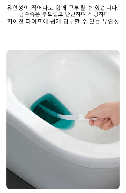 Pipe Dredging Brush Bathroom Hair Sewer Sink Cleaning Brush Drain Cleaner Flexible Cleaner Kitchen Clog Plug Hole Remover Tool