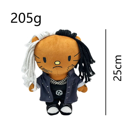 New Hello Kitty Ken Carson Rapper Trippie Taylors Plush Toy Doll with Clothes Stuffed Soft Plush Toys Fans Collect Gifts