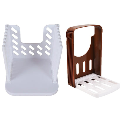 Toast Bread Slicer Stand Adjustable Plastic Bread Cutting Tools DIY Foldable Toast Loaf Slicing Machine Kitchen Bread Gadgets