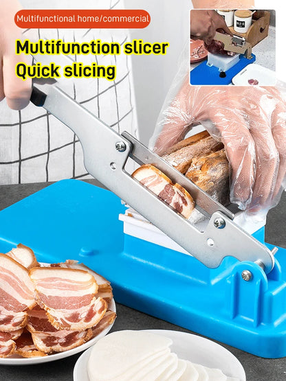 Multifunctional Table Slicer Frozen Meat Beef Herb Mutton Roll Fruit Bread Vegetable Slicer Machine