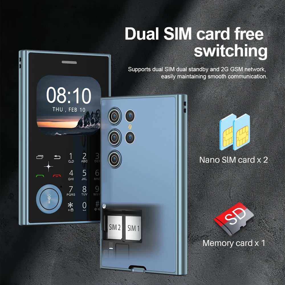 SERVO V8 Feature Mobile Phone 2 SIM Standby Magic Voice Speed Dial Blacklist FM Radio Torch 2G GSM Card Style Button Cellphones