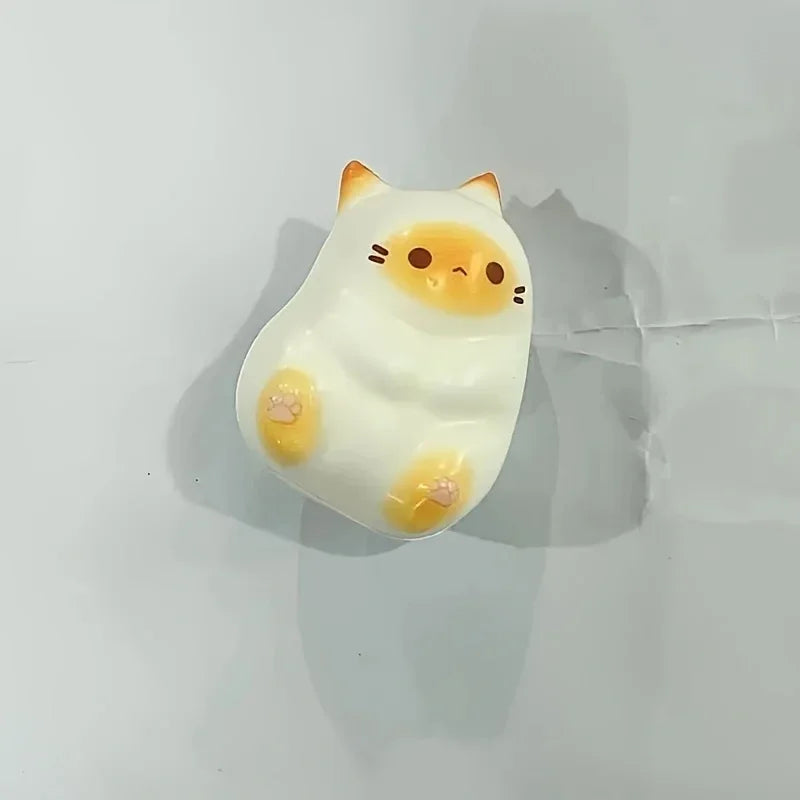 Soft PU Slow Rebound Cartoon Cat Pop Fidget Toy, 1PC Adorable Squeeze Ball, Stress Relief for Kids Adults, Halloween Christmas Gift
