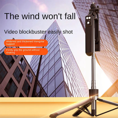 BSLIUFANG Selfie Stick Wireless Tripod Stand with Light Bluetooth Remote Extendable for Tiktok Live Streaming Handheld stability