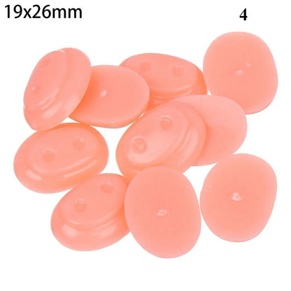 10Pcs Plastic Nose Crafts Doll Triangle Noses Oval Safety Noses Pigs Noses Plush Animal Nose DIY Animals Buttons For Dolls Fox