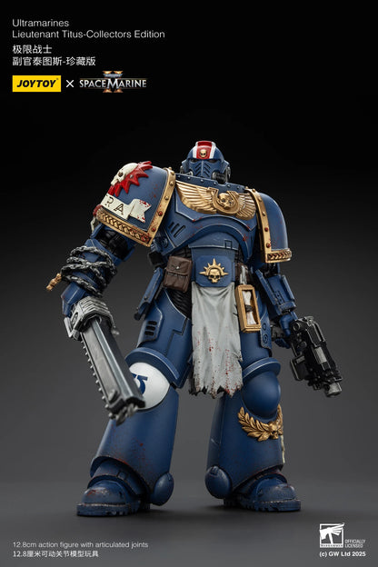 JOYTOY 1/18 Actionfigur 40K Ultramarines Lieutenant Titus Sergeant Gadriel Brother Chairon – Sammleredition