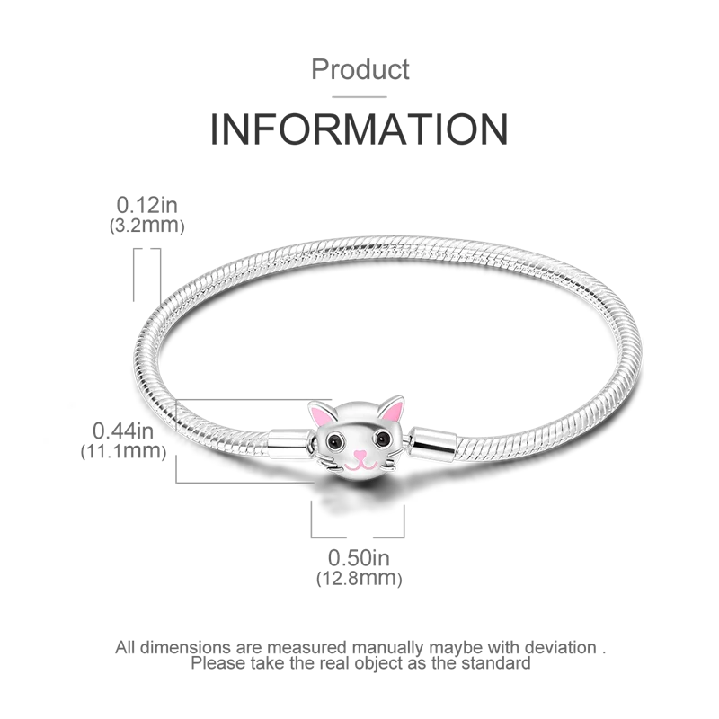 925 Sterling Silver Charm Bracelet - Leaf, Clover, Butterfly & Heart Design | 17-20cm Adjustable