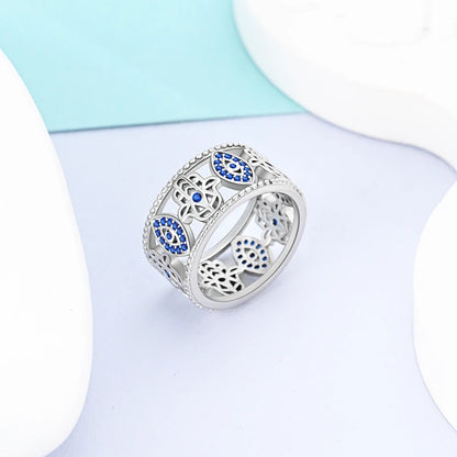 925 Sterling Silver Sparkling Zircon Ring - Classic Stackable Wedding Band for Women