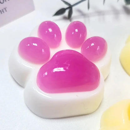 Soft Taba Squishy Cat Paw Fidget Toys  Sensory Stress Relief Toy for Kids Adults Anxiety Relaxation, Squeeze Gift for Friends