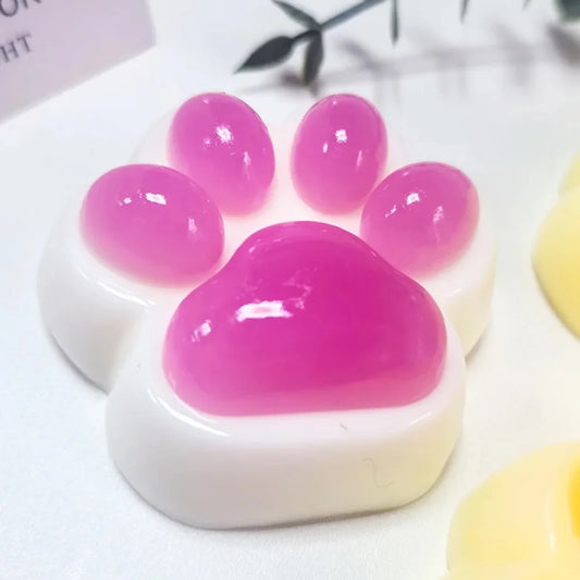 Soft Taba Squishy Cat Paw Fidget Toys  Sensory Stress Relief Toy for Kids Adults Anxiety Relaxation, Squeeze Gift for Friends