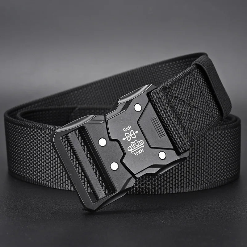 Men Belt Army Outdoor Hunting Tactical Multi Function Combat Survival High Quality Marine Corps Canvas For Nylon Male Luxury