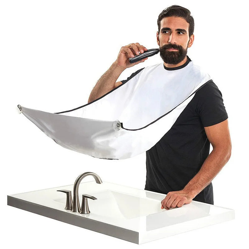 Men's Bathroom Shaving Aprons Beard Shaving Apron Care Bib Face Shaved Hair Adult Bibs Shaver Cleaning Hairdresser