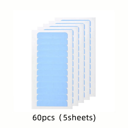 60/120/240pcs Double Sided Hair Extension Tape Adhesive Replacement Wig Tape Blue Hair Tabs for Extensions Beauty Tools
