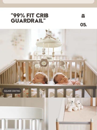 Banshili Music Bed Bell Baby Mobile Cute Cartoon Soothing Boys and Girls Toys Baby Mobile for Crib Baby