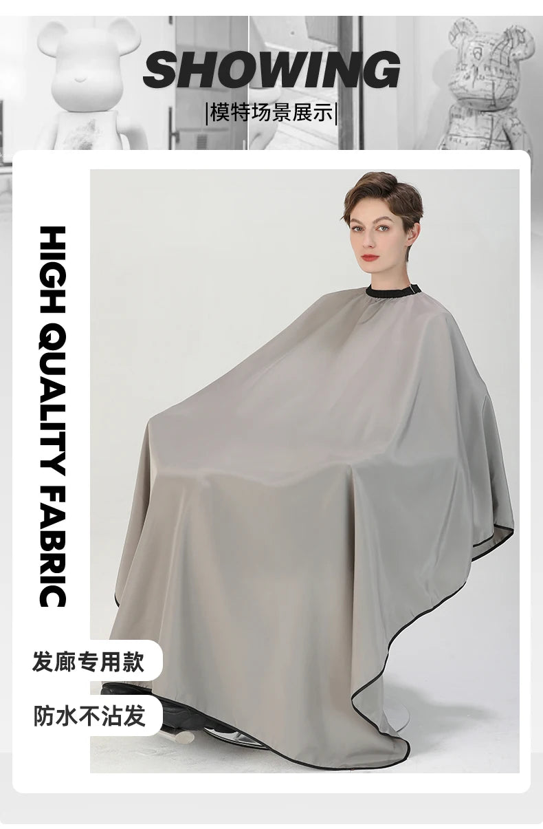 Plus Salon Professional Haircut Shawl Snap Waterproof Hairdresser Hairdressing Apron Barber Hair Cutting Dye Hair Styling Capes
