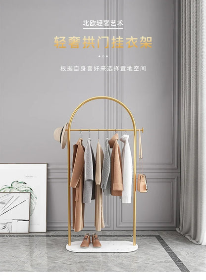 Hanger Floor Bedroom and Household Clothes Rack Simple Indoor Hanging Clothes Rack Multi-Functional Living Room Simple Coat Rack