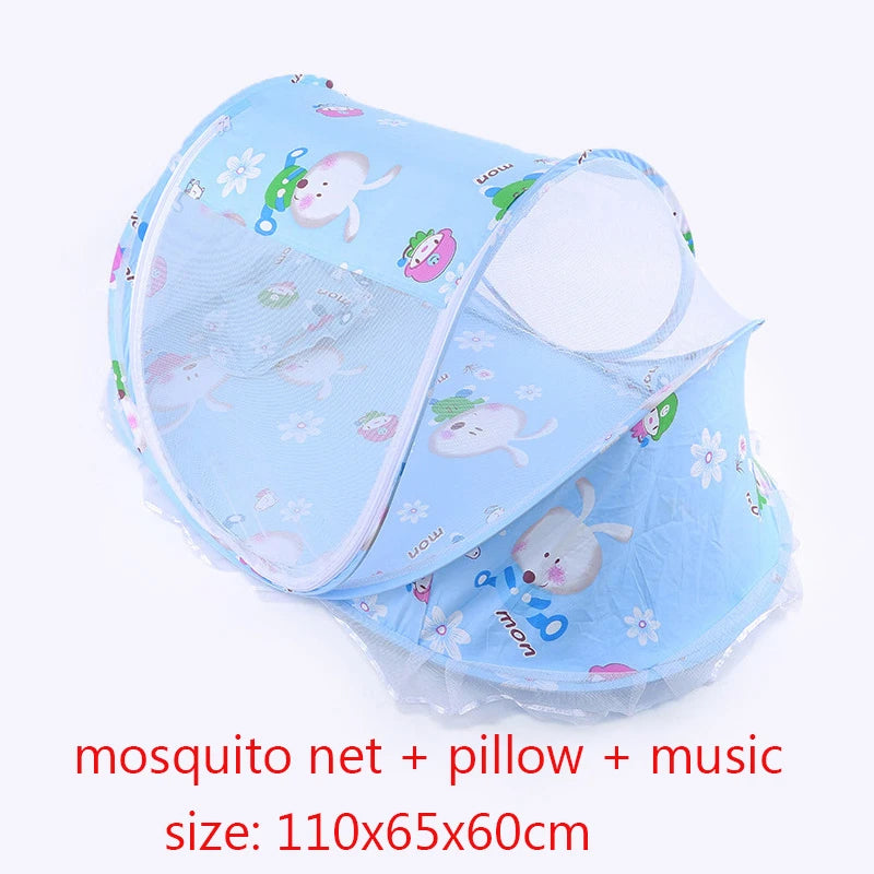 Baby Bed Mosquito Net Baby Bed Crib Folding Net Mosquito Net Mattress Pillow Suit Newborn Cradle Mesh Tent Net Baby Bedding