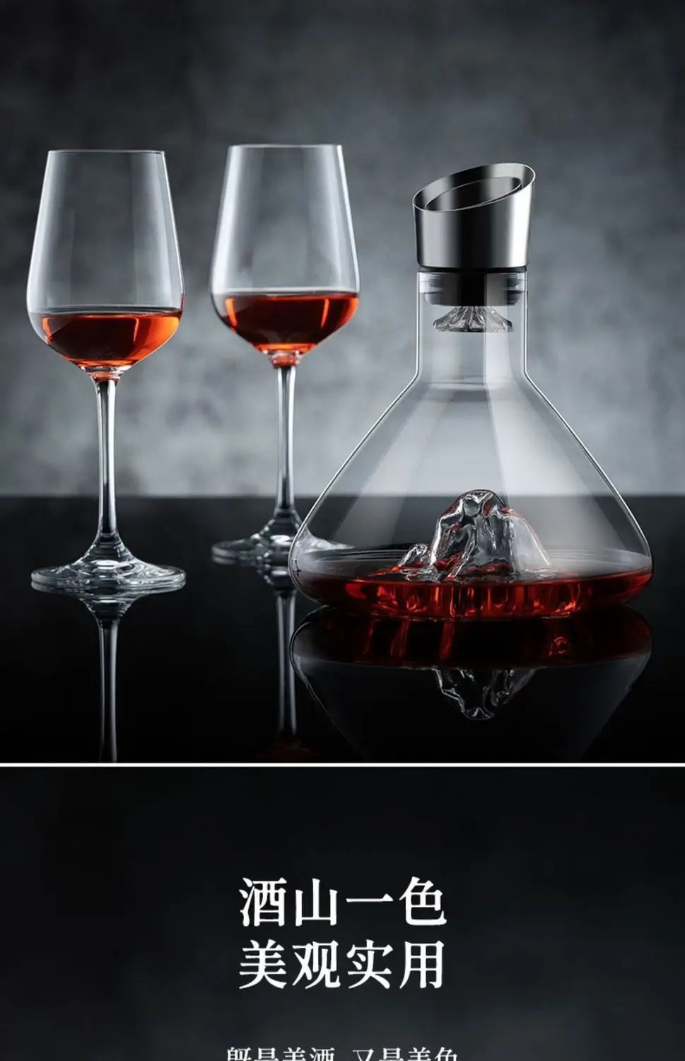 1500ML Iceberg Whisky Wine Decanter Handmade Lead-free Crystal Wine Pourer Carafe Thickened Wine Dispenser Pot Bar Accessories